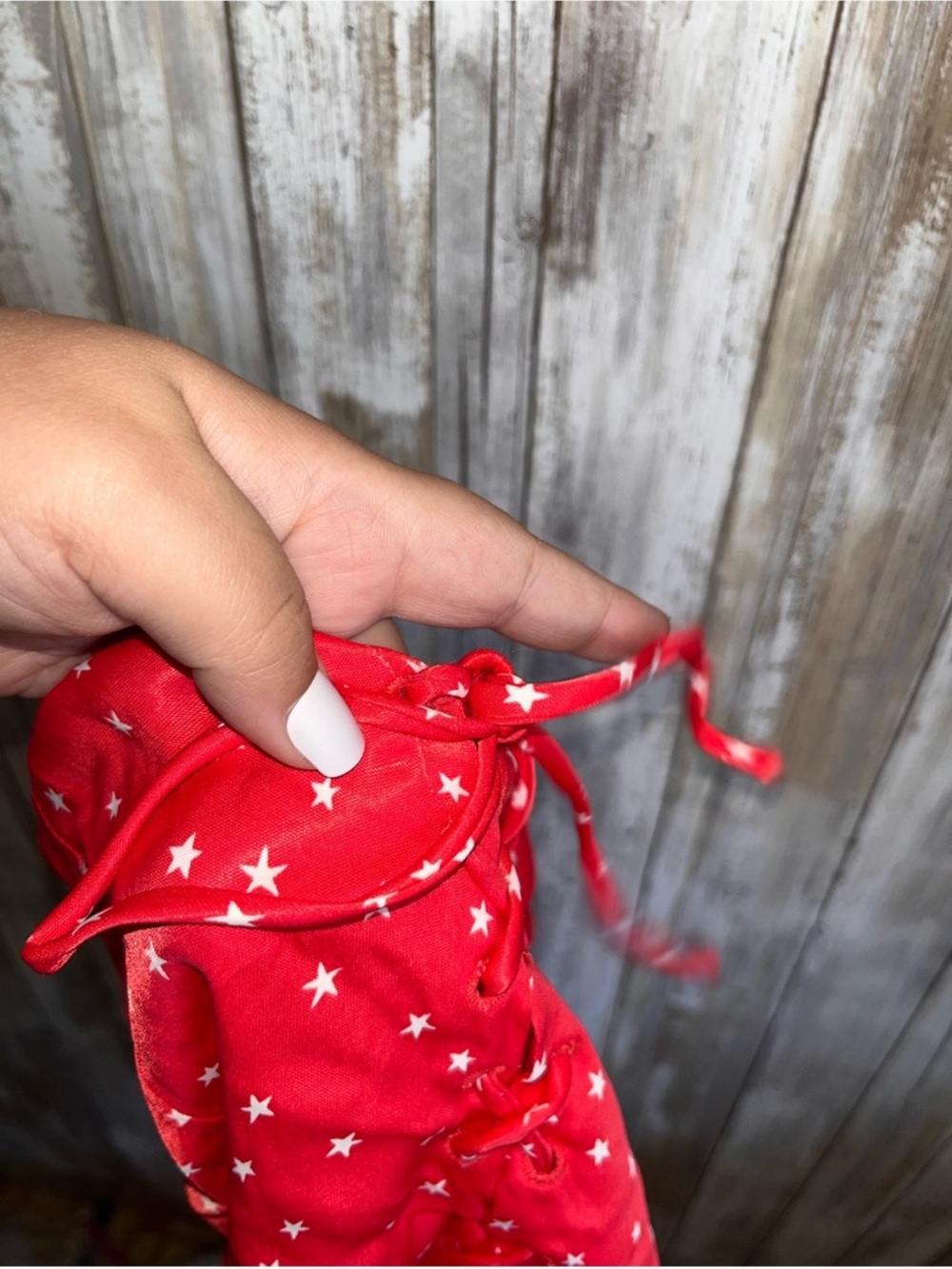 Zara Red Star Print Lace Up Satin Bodysuit NWT Y2K Festival Size L - Picture 4 of 7